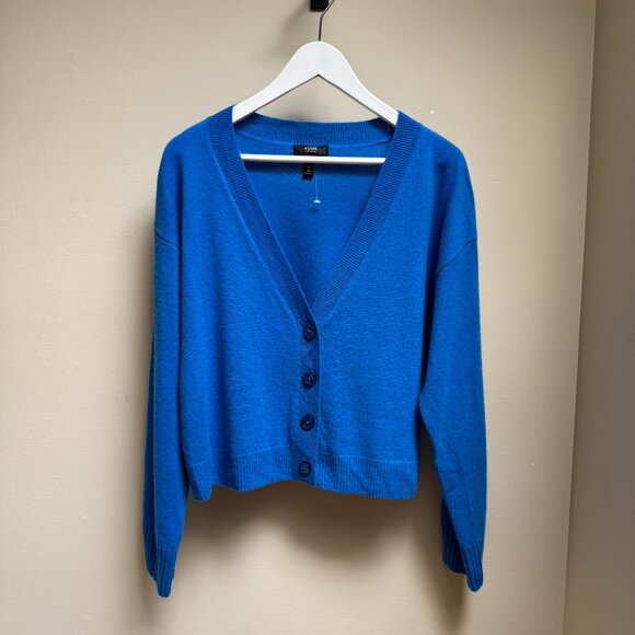 AQUA Cashmere V-Neck Cardigan – 100% Cashmere - Picture 3 of 8